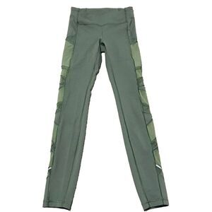 Lululemon Speed Up Tight Mesh 28" Camo Green size 4     S175